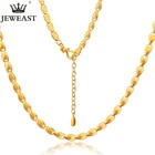 Цепочка JLZB 24K ожерелье из чистого золота из настоящего золота 999 пробы, с китайскими иероглифами на удачу, высококлассные ювелирные украшения, Лидер продаж, новинка 2020
