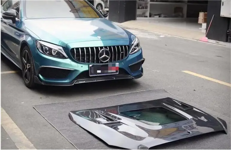 Углеродное волокно высокая термостойкость прозрачное стекло переднего бампера