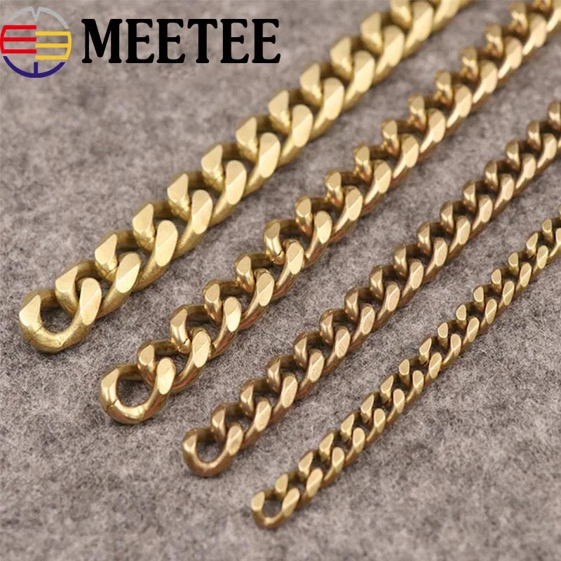 50 см Модный Твердый латунный мужской ремень брюки брелок джинсы кошелек цепь