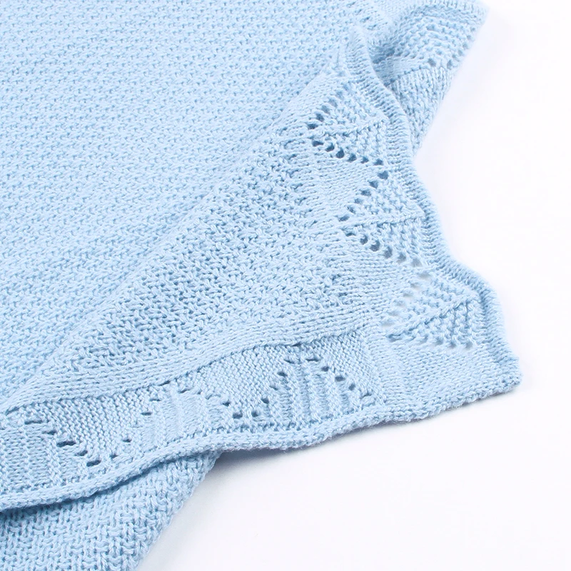 Одеяло для новорожденного вязаная пеленка супер мягкий шарф одеяло s младенцы