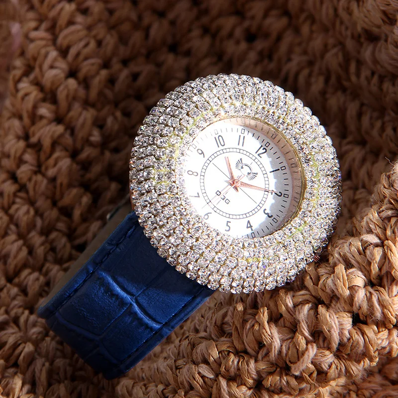 

2021 top luxury brand DQG genuine new full diamond belt ladies watch fashion casual temperament female goddess essential watch