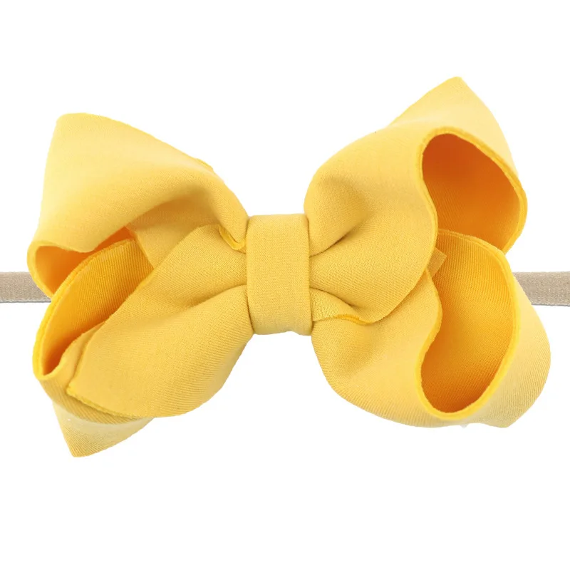 

17 Colors Nude Headband for Newborn Hair Accessories Girls Cotton Fabric Bow Nylon Headbands Baby Kids Jojo Bow Hairband Bebes