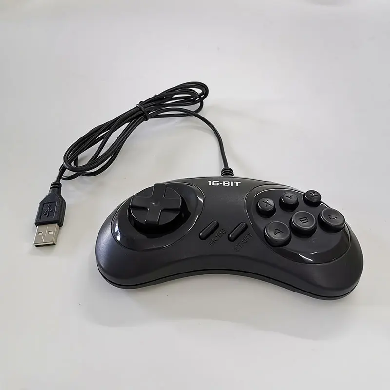 Игровой контроллер с USB-кнопками для USB SEGA держатель джойстика ПК MAC Mega Drive