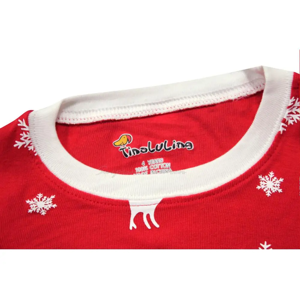 Хлопковые комплекты одежды для маленьких кукол рождественские пижамные девочек