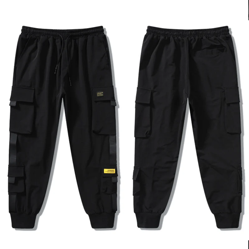 

Men's Multi-pocket Pants Trend Spring Summer Pants Casual Jogger Loose Men's Sports Fashion Trousers Waist Street Pants S-5XL