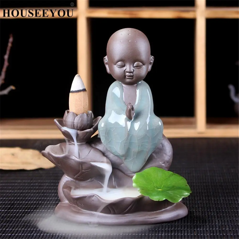 20 бесплатных ароматических конусов + Новый Глазурованный керамический маленький