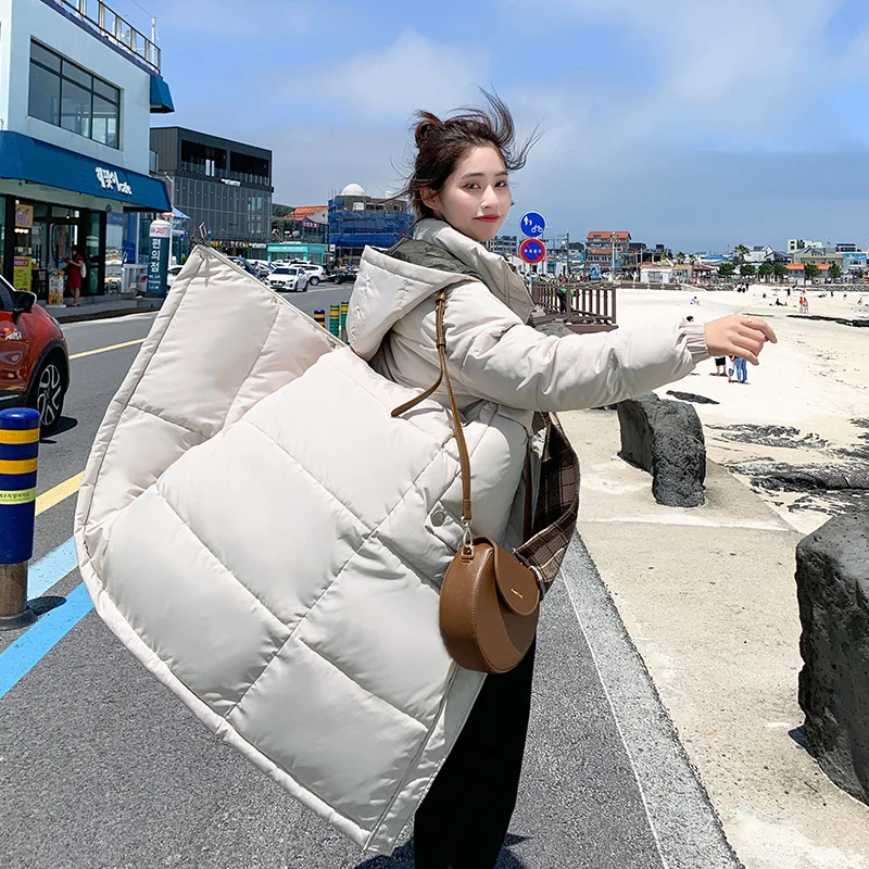 Горячая Распродажа пуховая парка новинка 2019 зимнее длинное женское Свободное