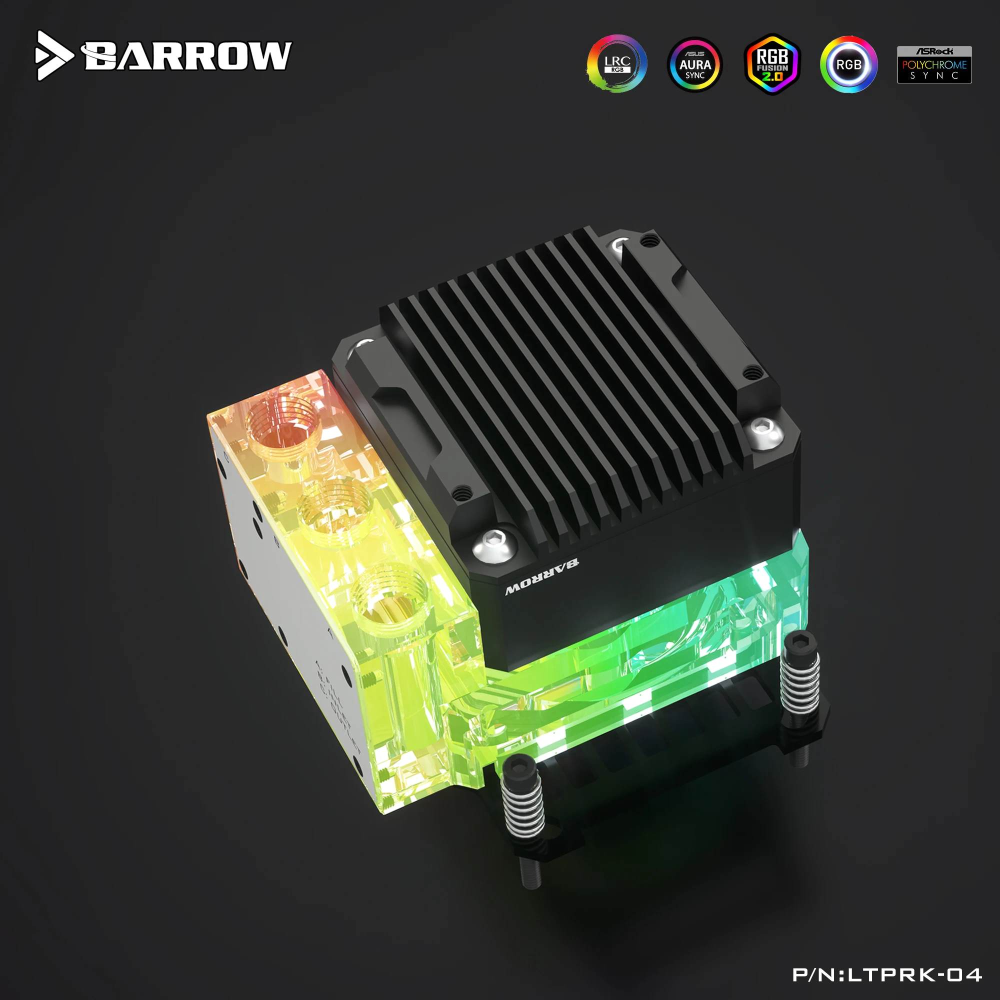 Barrow CPU AIO водяной блок Combo 17W PWM насос для INTEL AMD AM3 AM4 X99 X299 платформы встроенный