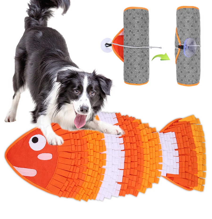 

Dog Snuffle Mat Washable Puzzle Toy Interactive Toy Feeding Pad Dog Indoors Intelligence Training Mat Slow Food Blanket for Dog