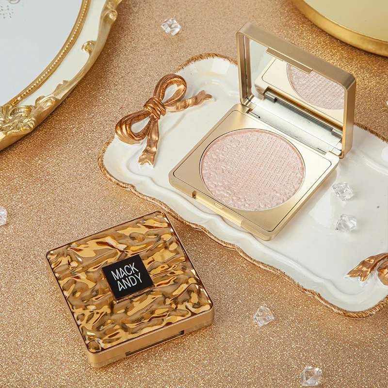 

Fluorescent Powder Glitter Brighten The Bridge Of The Nose, Two-Color Ginger Yellow Pearlescent White Female Beauty Makeup