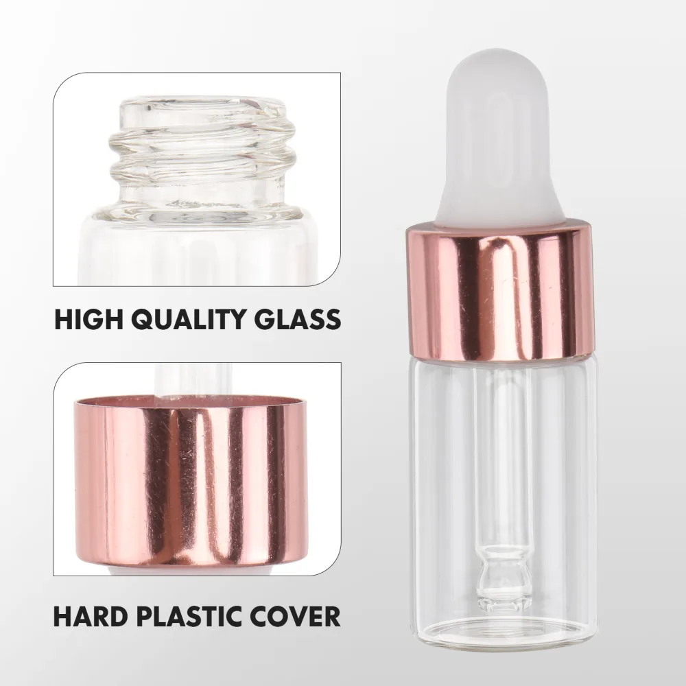 

30Pcs 3ml Dropper Bottles for Essential Oils Portable Glass Tincture Bottles