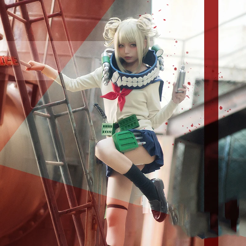 Аниме Косплей мой герой Академия Boku no Hero химико Тога JK Униформа женские