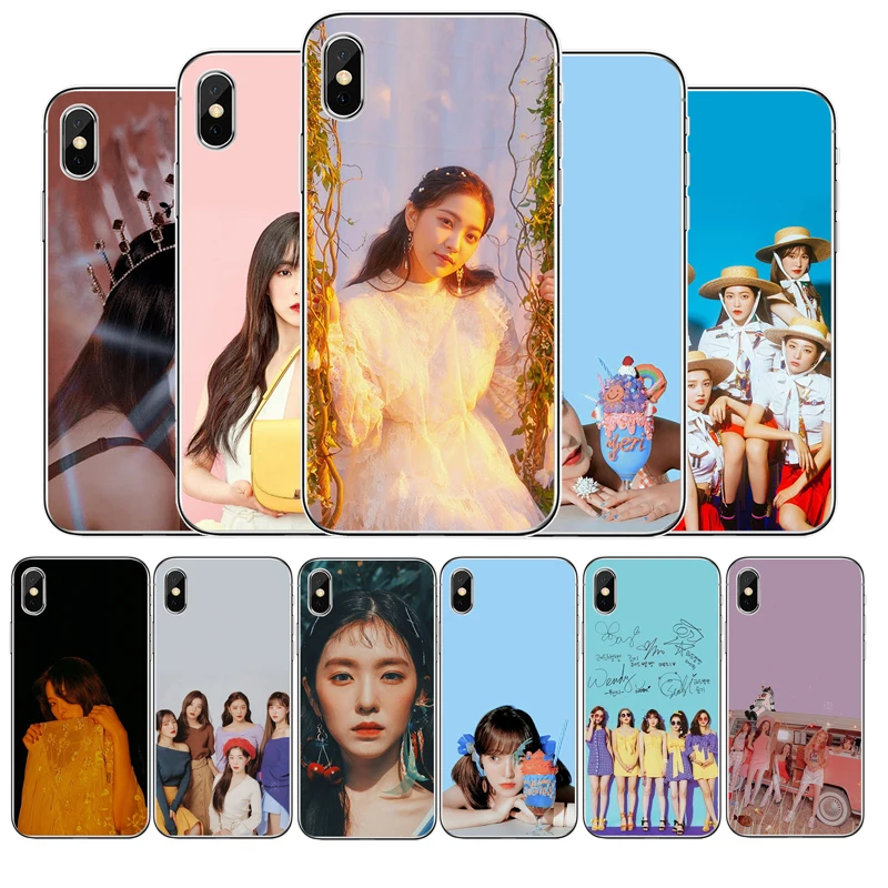 Красный бархат kpop силиконовый чехол для телефона iphone 11 Pro MAX 5 6 7 8 9 10 X XS XR XSMAX Plus TPU