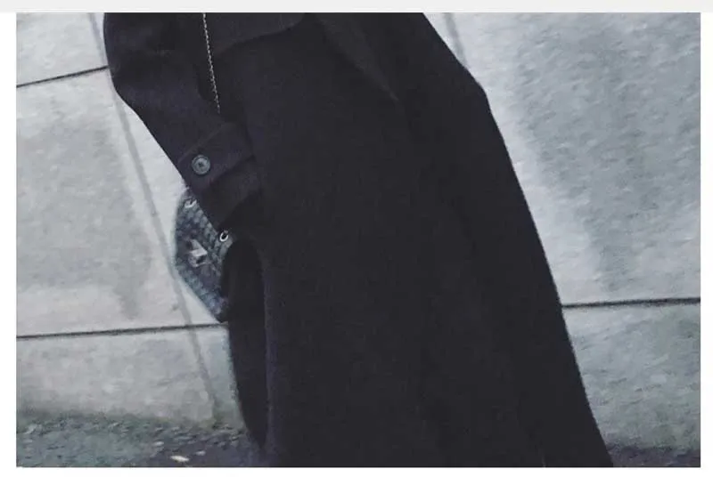 Весенне-осенне-зимний Женский Повседневный Тренч из смесовой шерсти пальто оверсайз длинное пальто с поясом Женское шерстяное пальто из кашемира Верхняя одежда