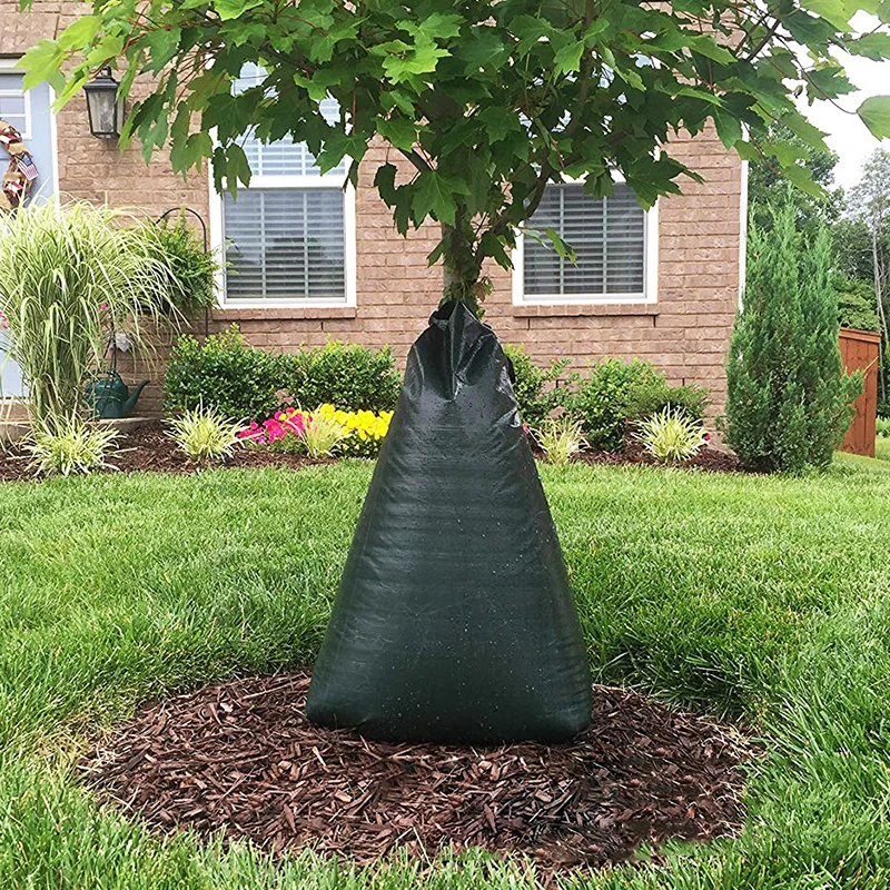 

20 Gallon Irrigation Drip Bag Tree Drought Preventions Watering Tree Bag PE Woven Bag Tree Soaking Device HANW88