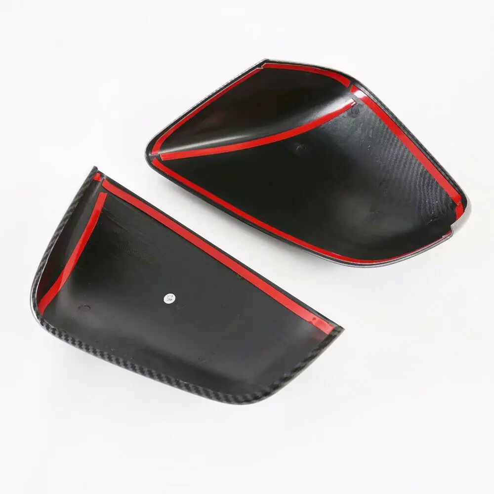 

For Tesla Model X 2016-2019 carbon fiber color Side Rearview Mirror Cover Trim