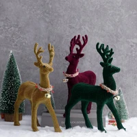 christmas decorations elk flannel dolls ornaments standing dolls xmas and new year home decoration kids gifts feliz navidad 2022