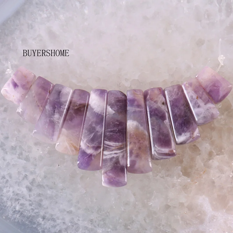 Amethyst Подвеска подходит для ожерелья натуральный опал оникс тигровый глаз зеленый авантюрин Кристалл Абалон раковина песчаник Родонит бусины набор 11 шт - Окраска металла: Amethyst