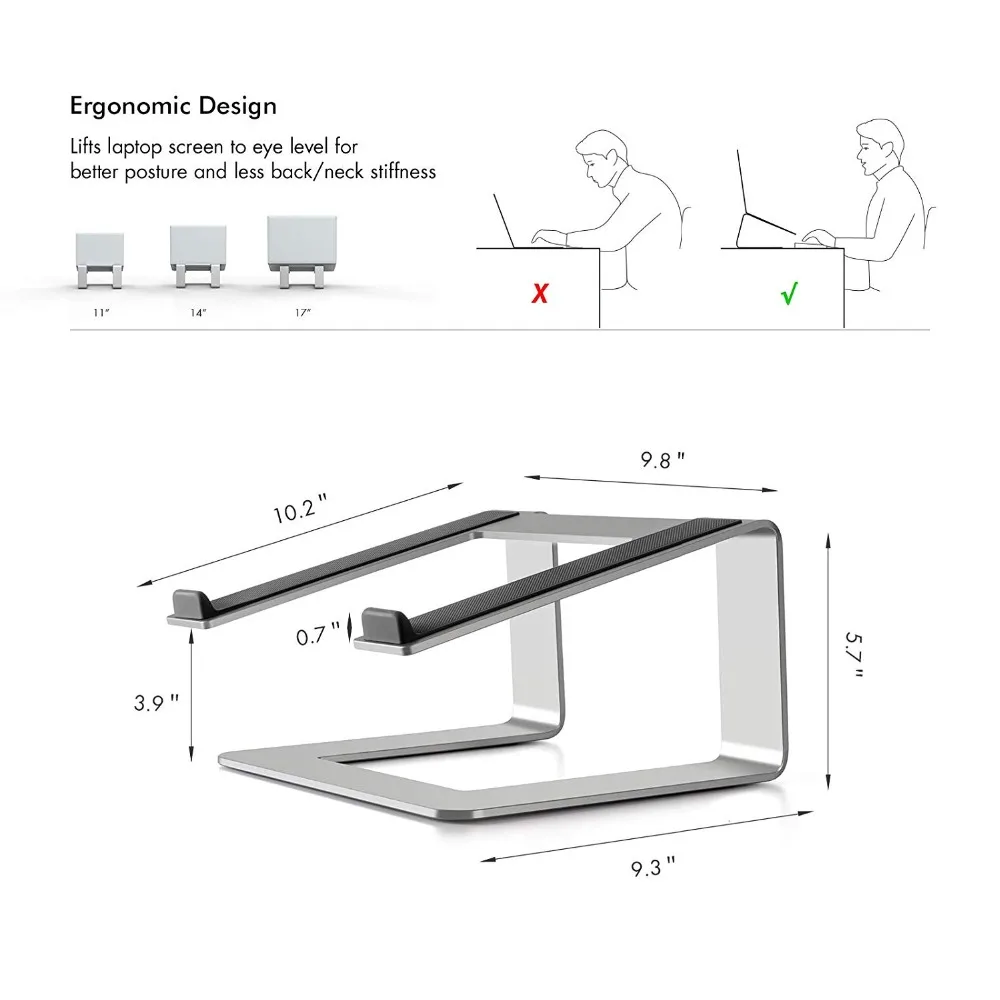 Портативная подставка для ноутбука держатель Macbook Air Pro imac кронштейн компьютерные
