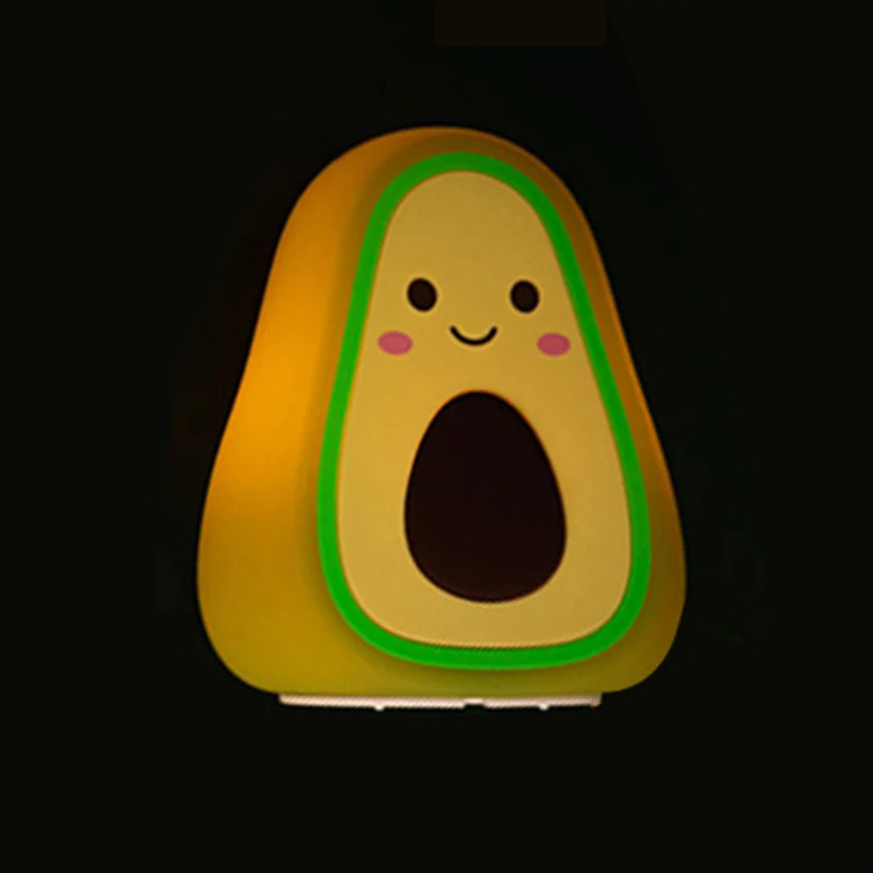 

2021 Cute Avocado Glow Night Light Feeding Light Baby Sleeping Child Toy Kids For Birthday Present Gift Desktop Decor Lamp