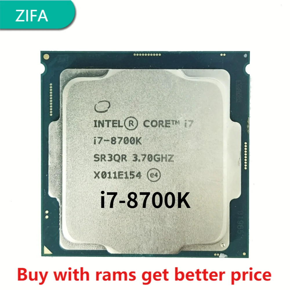 

Процессор i7 8700K, 3,7 ГГц, 12 МБ, 6 ядер, 12 потоков, 95 Вт, LGA1151, ОЗУ ddr4 для настольных ПК