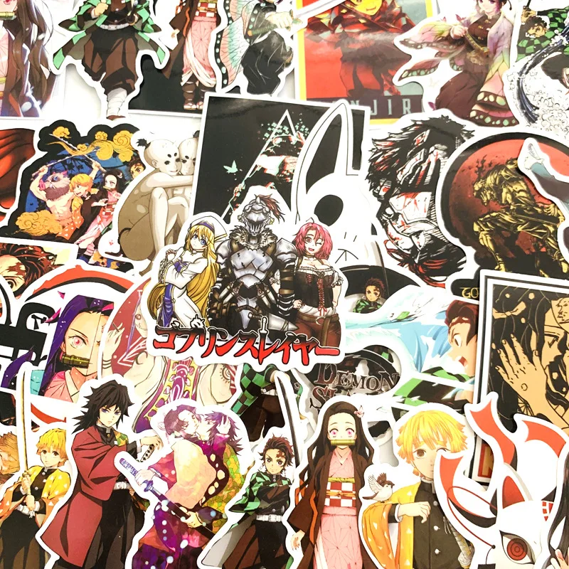 50 шт. водонепроницаемые Стикеры для чемоданов гитар|Костюмы аниме| |