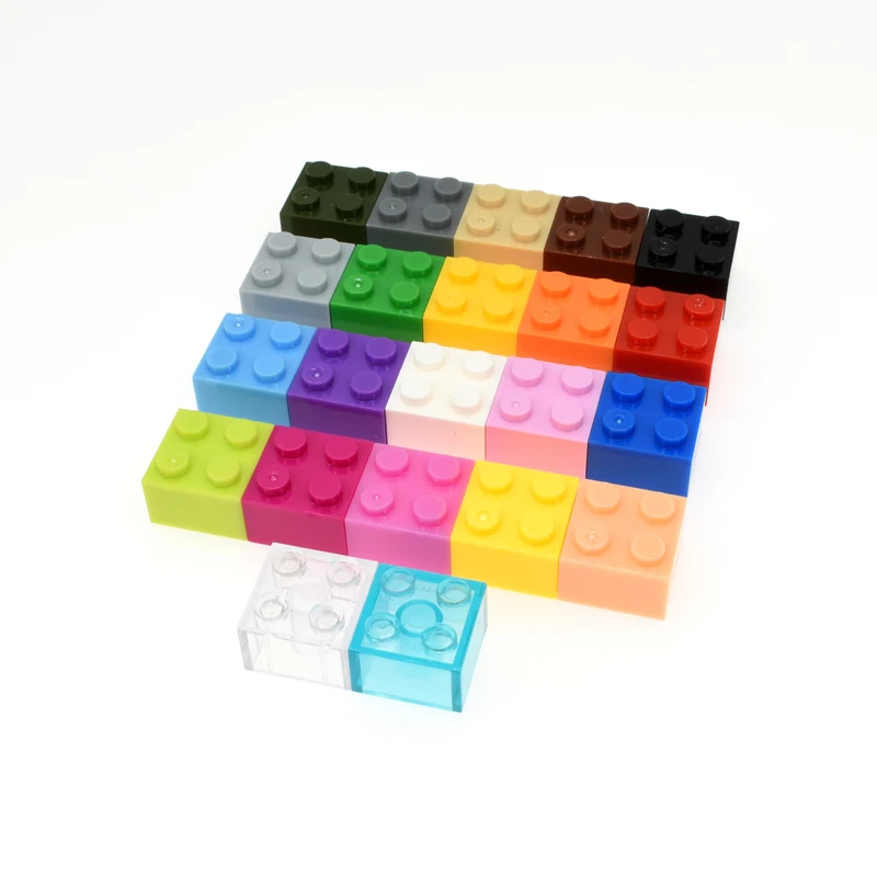 

Детский конструктор MOC, 2x2 толстых блока, 100