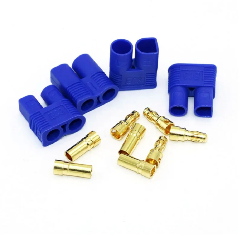 

EC3 3mm Male Female Type Battery Connector Golden Battery Connector Bullet Plug