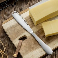 stainless steel cheese butter knife cutting cheese butter knife with hole spatula knife bread jam knife