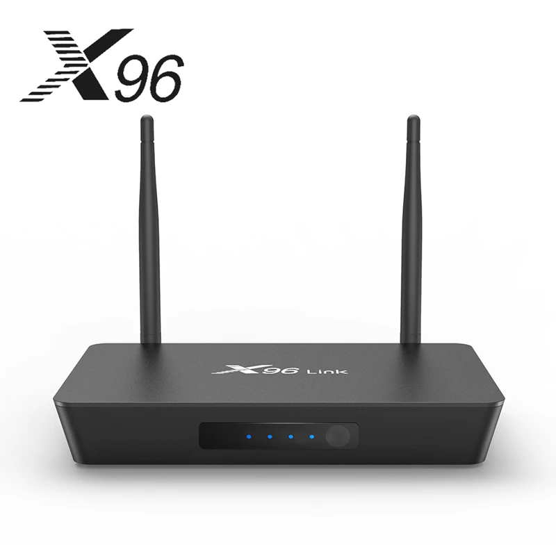X96 Link Android 7 1 ТВ приставка Amlogic S905W четырехъядерный двойной Wifi 4K медиаплеер 2G 16G 100M LAN