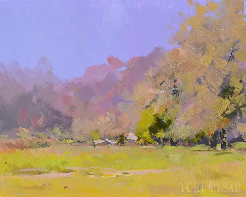 

Абстрактная живопись, картина маслом, оригинальный пейзаж, красивая Осенняя картина ForestExtra, большая картина маслом ручной работы, огромное ...