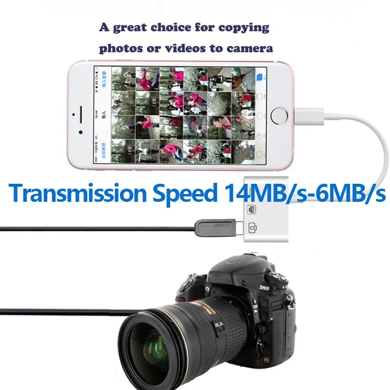 Ingelon[ Lightning Ethernet (порт RJ45)] usb концентратор с адаптером разветвитель Кабель адаптер