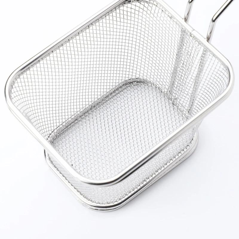 1 шт. портативная корзина для жарки из нержавеющей стали ситечко кухонная готовки