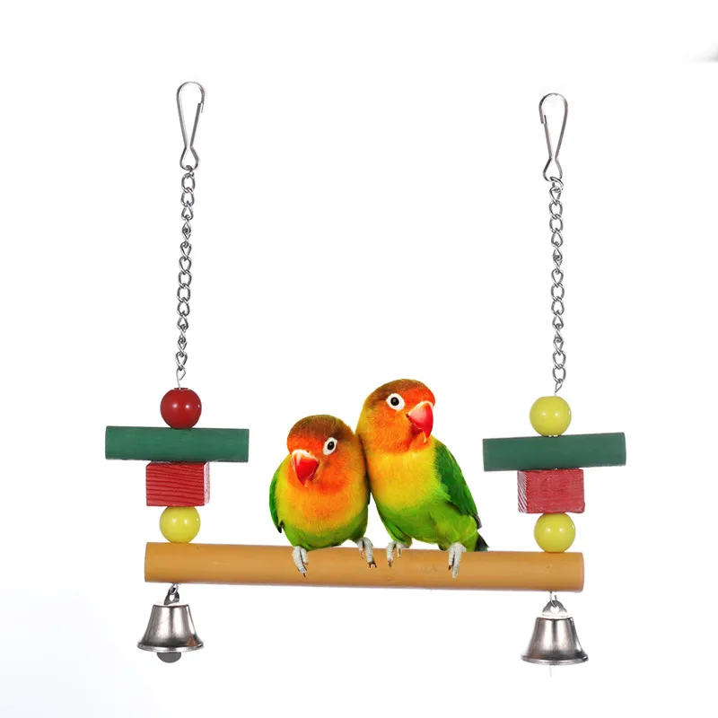 

Parrot Cage Hammock Swing Pet Hanging Toy Durable & Bite Resistant Perfect for Training & Entertaining Parakeet Finch Canary