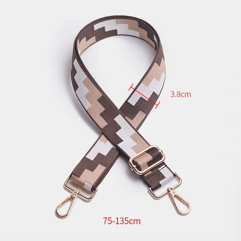 Ellovado Panelled Bag Gift Women Shoulder Bag  Bags Belt Adjustable Wide Strap Bag Part Accessories Female Crossbody Bag Strap