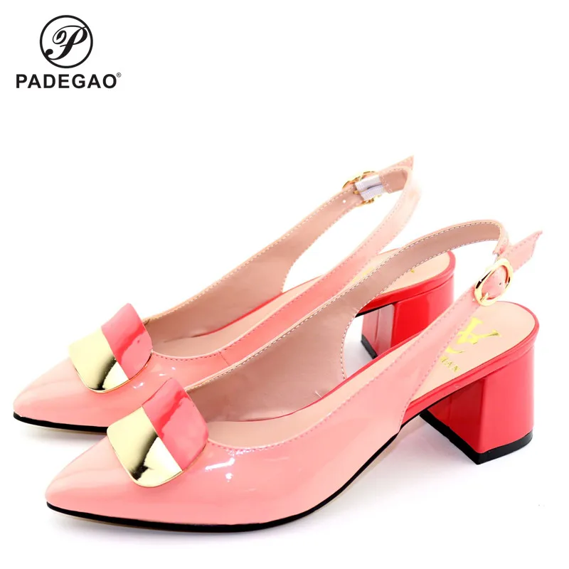 Пикантные женские туфли в нигерийском стиле без сумочки комплекте вечерние