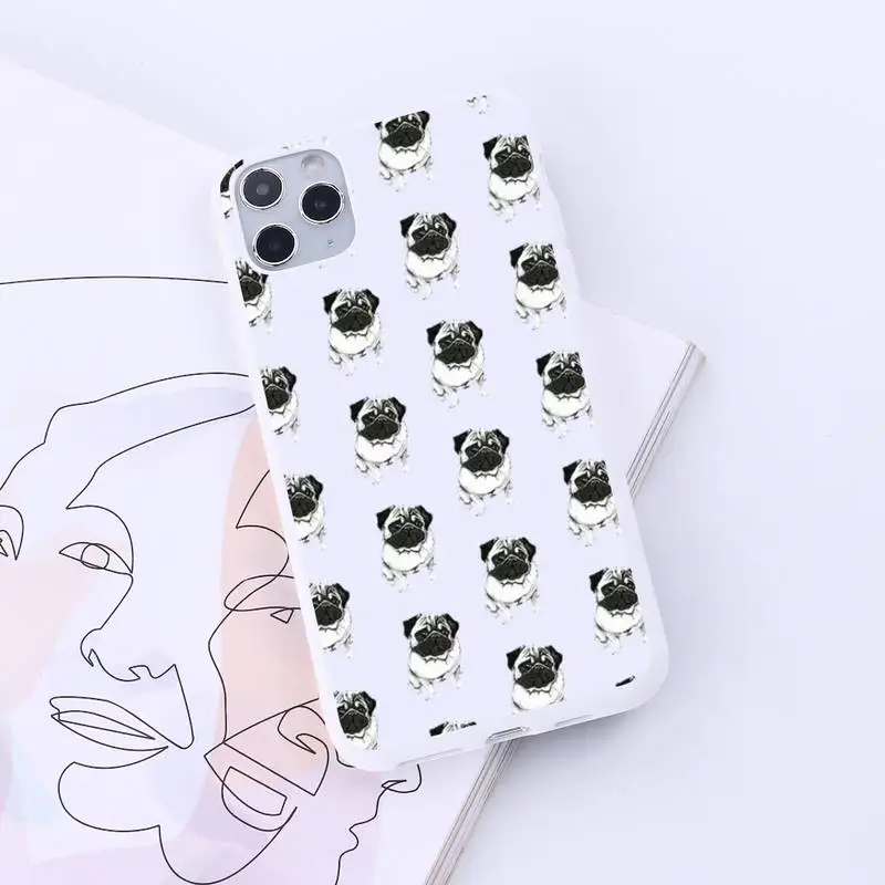 

leopard tiger cartoon animal Phone Case Candy Color for iPhone 6 7 8 11 12 s mini pro X XS XR MAX Plus