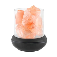 salt rock lamp adjustable led modes salt rock lamp usb aromatherapy night lamp with visual impact of ice and fire