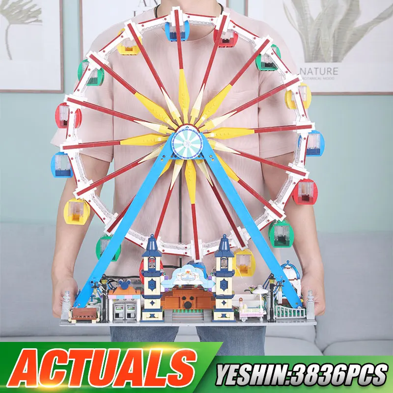 

MOULD KING 11006 Creative Toys Compatible With 15012 App Motorized Ferris Wheel Building Blocks Assembly Kids Christmas Gifts