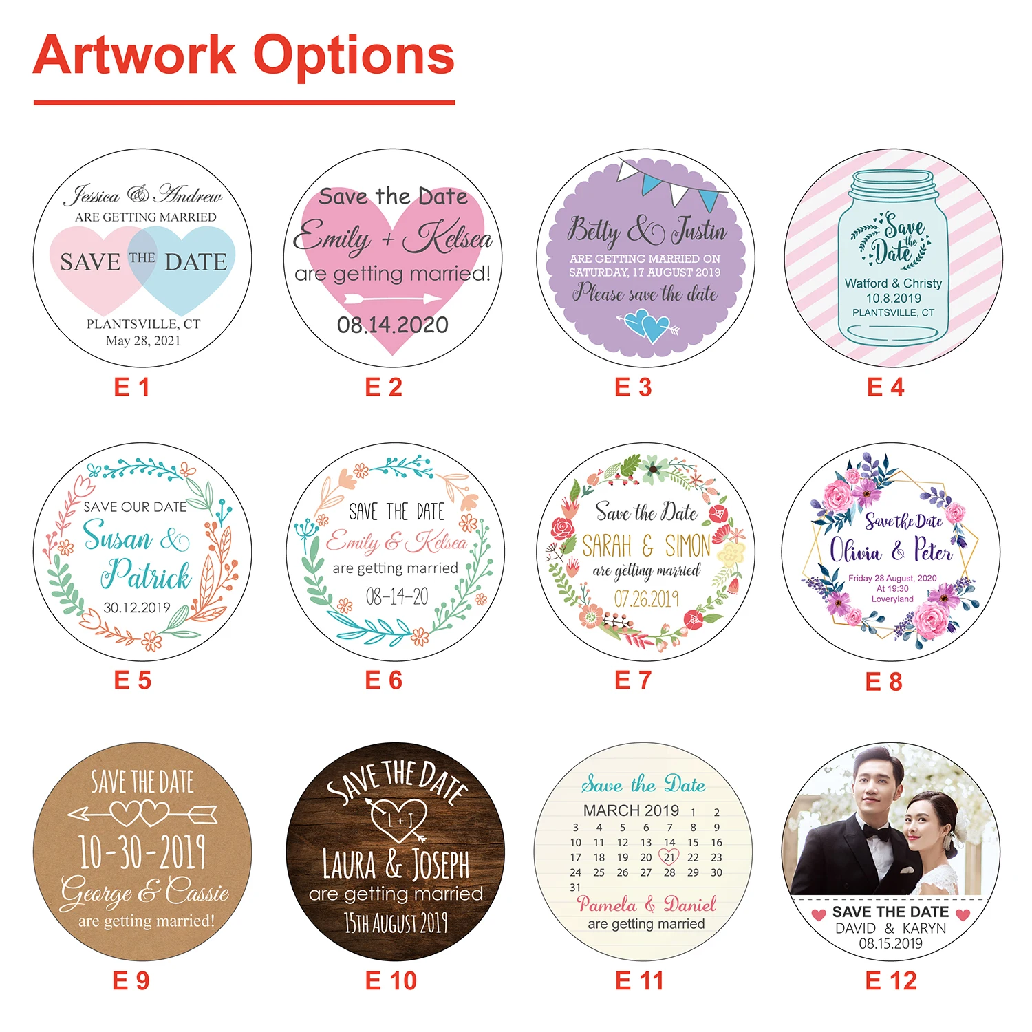 Магнит на холодильник 50 шт. для сохранения даты заказ свадьбы приглашения