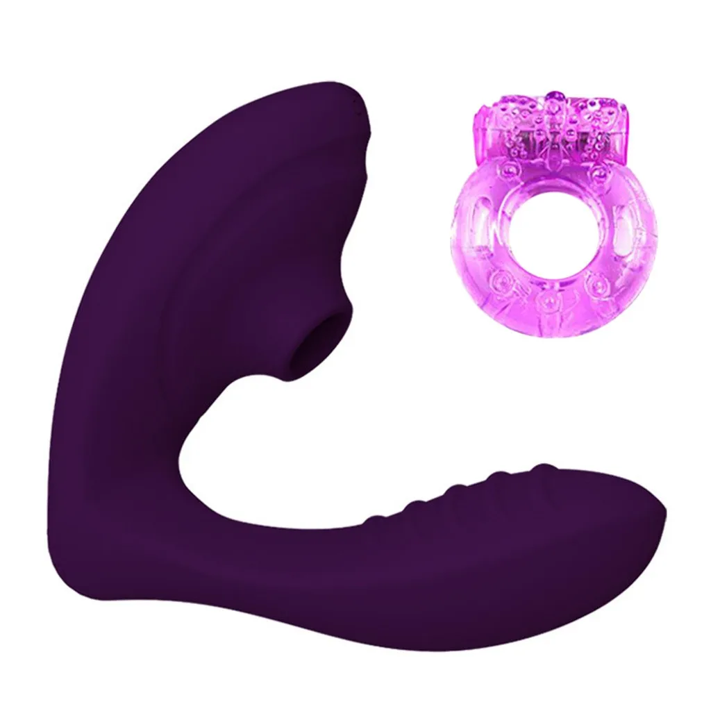 Вибратор для сосания 10 Скоростей Вибрационный оральный секс Стимуляция клитора