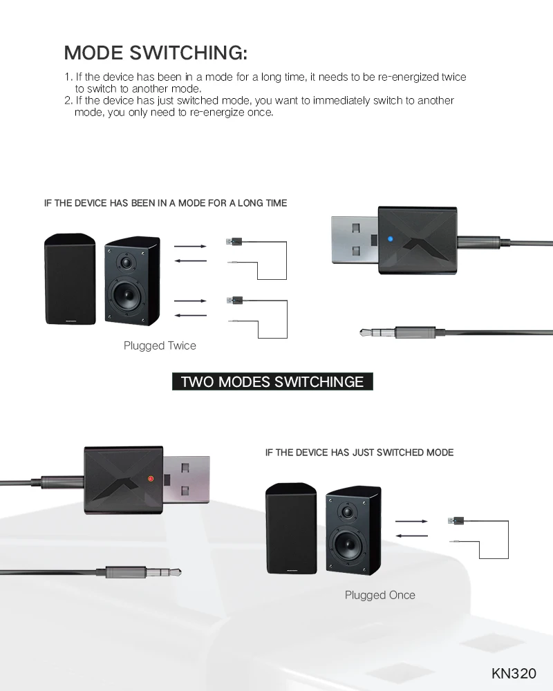 ZEXMTE 2 в 1 беспроводной USB Bluetooth передатчик приемник для автомобиля аудио адаптер