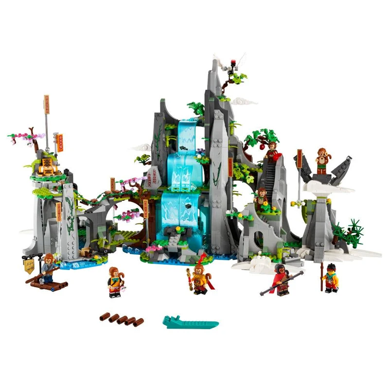 

1949PCS New Wukong Series Little Xia The Legendary Flower Fruit Mountain Compatible 80024 building blocks toys