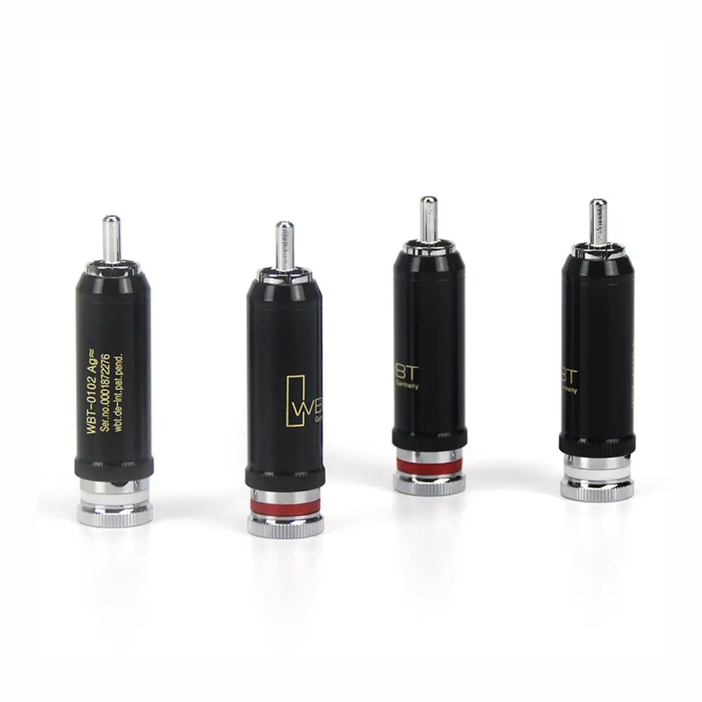 Collime Hifi 4 шт. WBT 0102Ag латунь родиевое покрытие RCA разъем для аудио DVD CD плеер