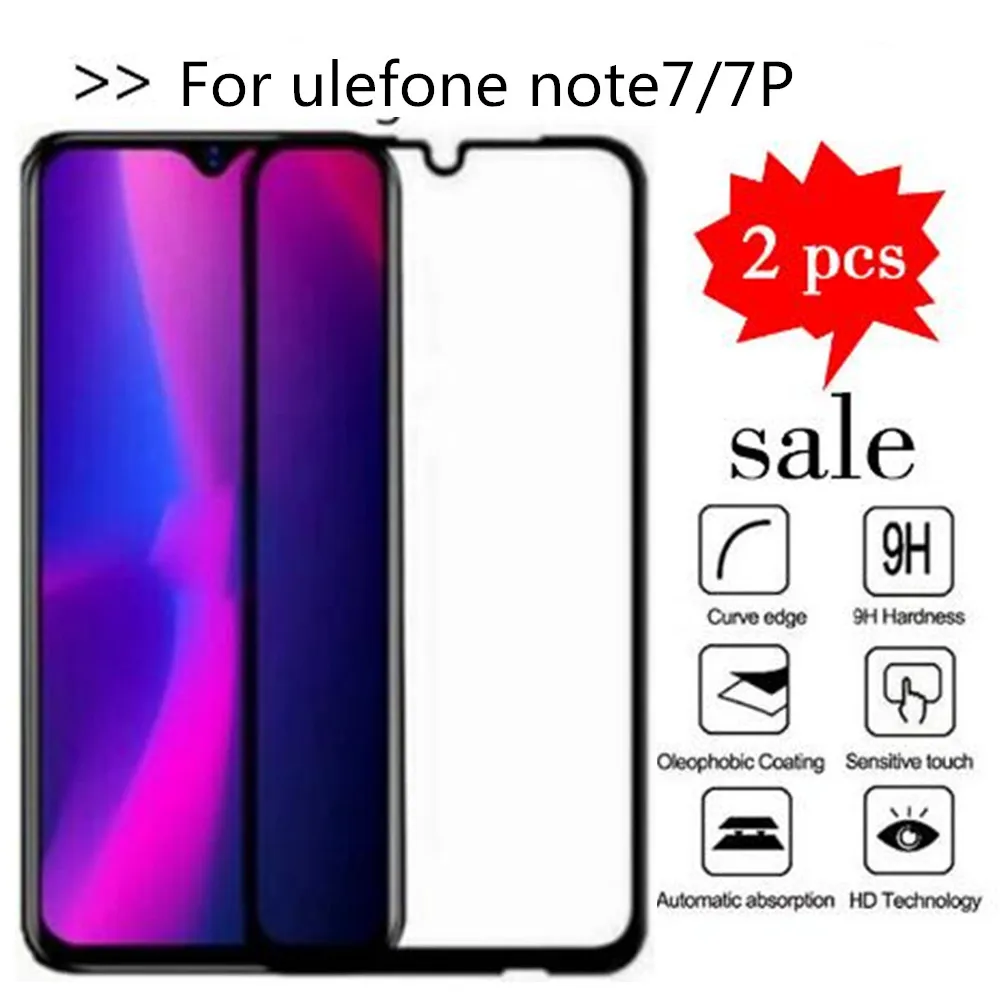 9H 2.5D Закаленное стекло для Ulefone Note 7P полное покрытие экрана Защитная пленка 7