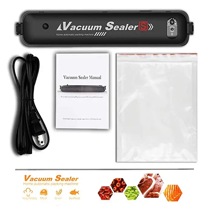 vacuum sealer EU Пищевая вакуумная упаковочная машина для пищевых продуктов, электрическая автоматическая вакуумная упаковочная машина - Цвет: vacuum sealer EU