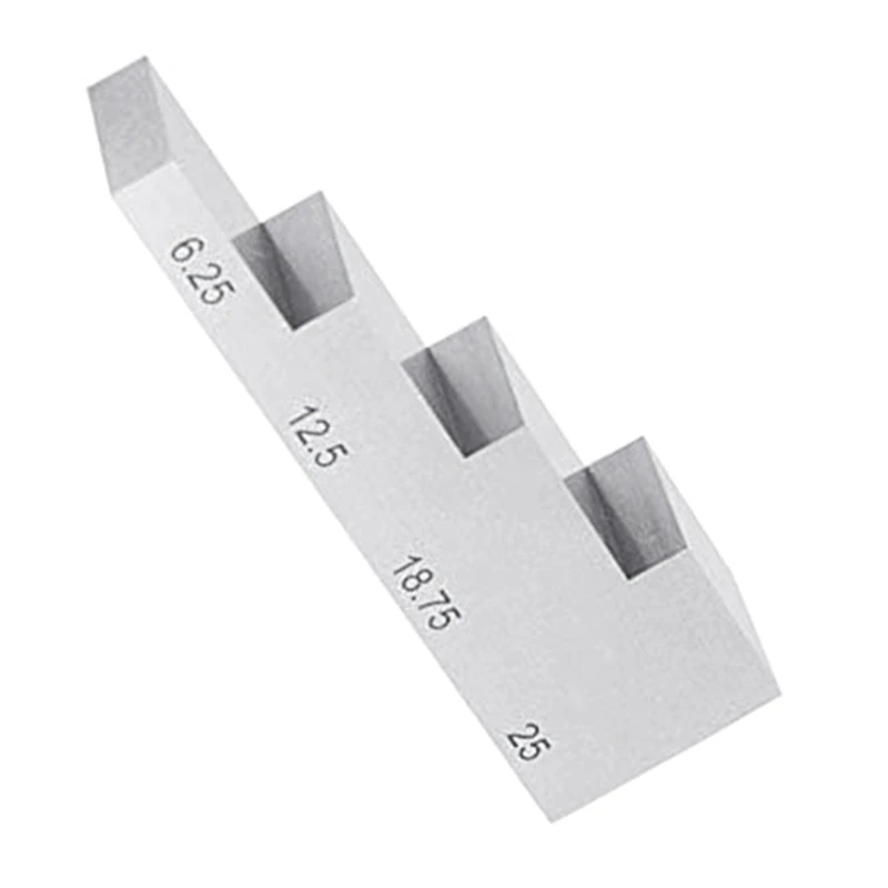 

4 Step 6.25mm 12.5mm 18.75mm 25mm Test Calibration Block 304 Stainless Steel Thickness & Linearity Calibration Use