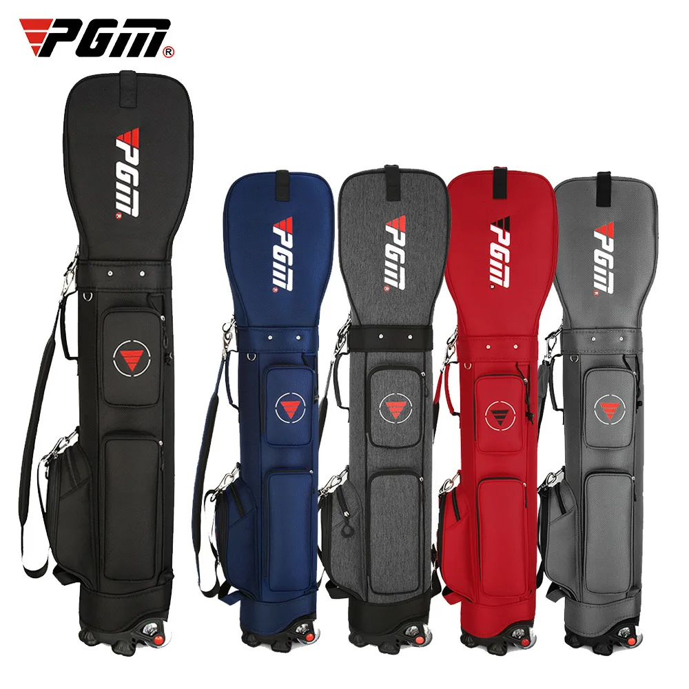 Send Hat! Golf Standard Bag Men's Women's Aviation Checked Ball Bags Zipper Pulley Bags Sports Outdoors Travel PU Nylon Bag