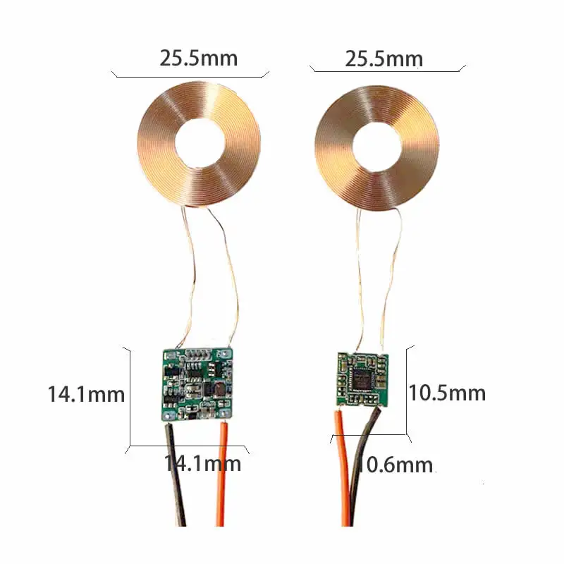 veeaii qi wireless charger receiver diy for iphone android phones universal wireless charging pad coil for huaweip30 iphone xr free global shipping