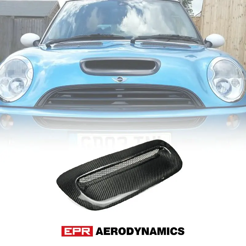 Для Mini Cooper S MK1 2001-2006 R53 бленда из углеродного волокна для Глянцевая углеродная